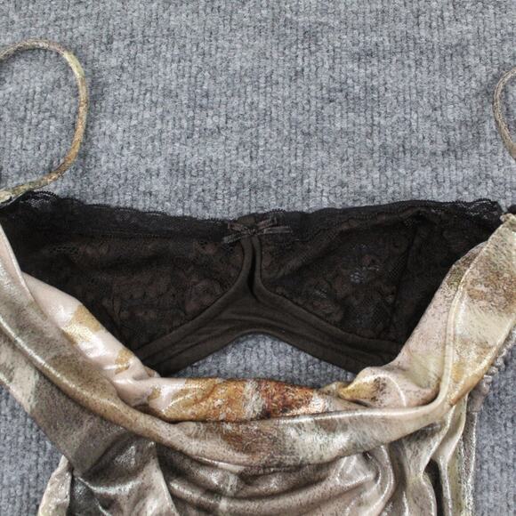 Jaded London Dress Women 0 Leopard Metallic Mirage Mini Going Out Party Cocktail - Picture 7 of 13